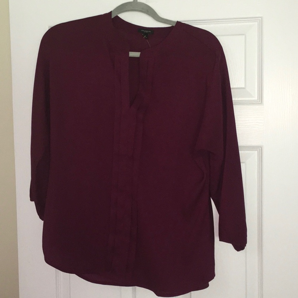 Ann Taylor Henley Style Tunic Top